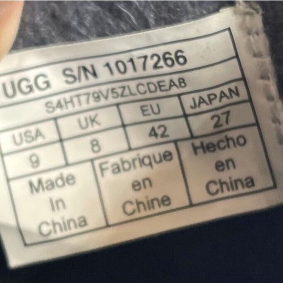 Ugg Men's 1017266 Hanz Black Ankle-High Suede Slipper Pull on  9M EUR 42 - Picture 10 of 10